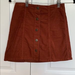 Joie Jeans corduroy button down skirt